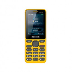 MOVIL MAXCOM CLASSIC MM139 AMARILLO 24 MICROSD HASTA 8GB 