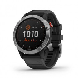 SMARTWATCH GARMIN GPS FENIX 6 SOLAR PLATA NEGRO