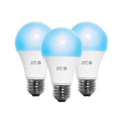 BOMBILLA INTELIGENTE SPC AURA 800 10W PACK 3 UDS 2700 6500K