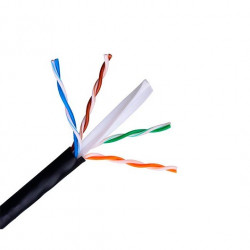 CABLE RED UTP CAT6 RJ45 AISENS 100M NEGRO