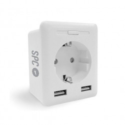 ENCHUFE INTELIGENTE SPC CLEVER PLUG USB 2XUSB SPC IOT COMAN