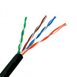 CABLE RED UTP CAT5 RJ45 AISENS 100M NEGRO AWG24 EXTERIOR A1