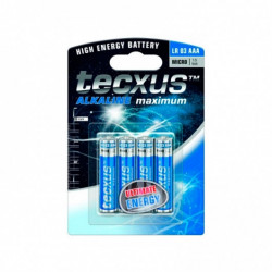 PILAS ALCALINAS TECXUS AAA PACK 4