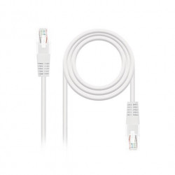 CABLE RED UTP CAT6 RJ45 NANOCABLE 1M BLANCO AWG24 1020040