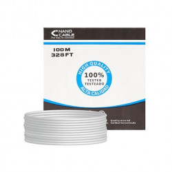 CABLE RED UTP CAT5E RJ45 NANOCABLE 100M RIGIDO 100M AWG24 G