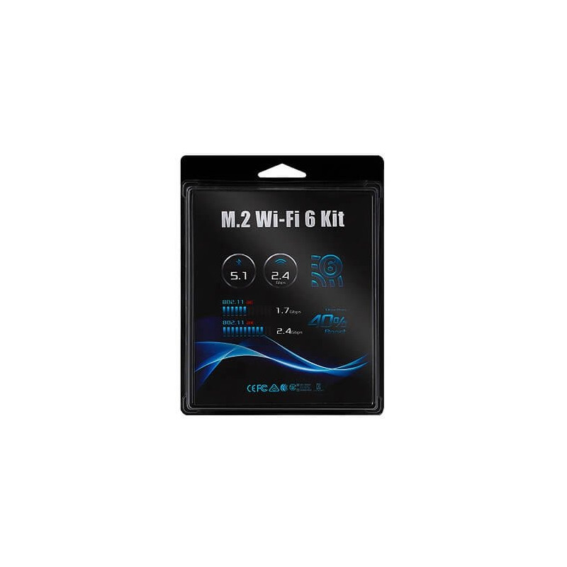 ANTENA WIFI M2 ASROCK DESKMINI WIFI6 KIT AX200 W10 LINUX CH