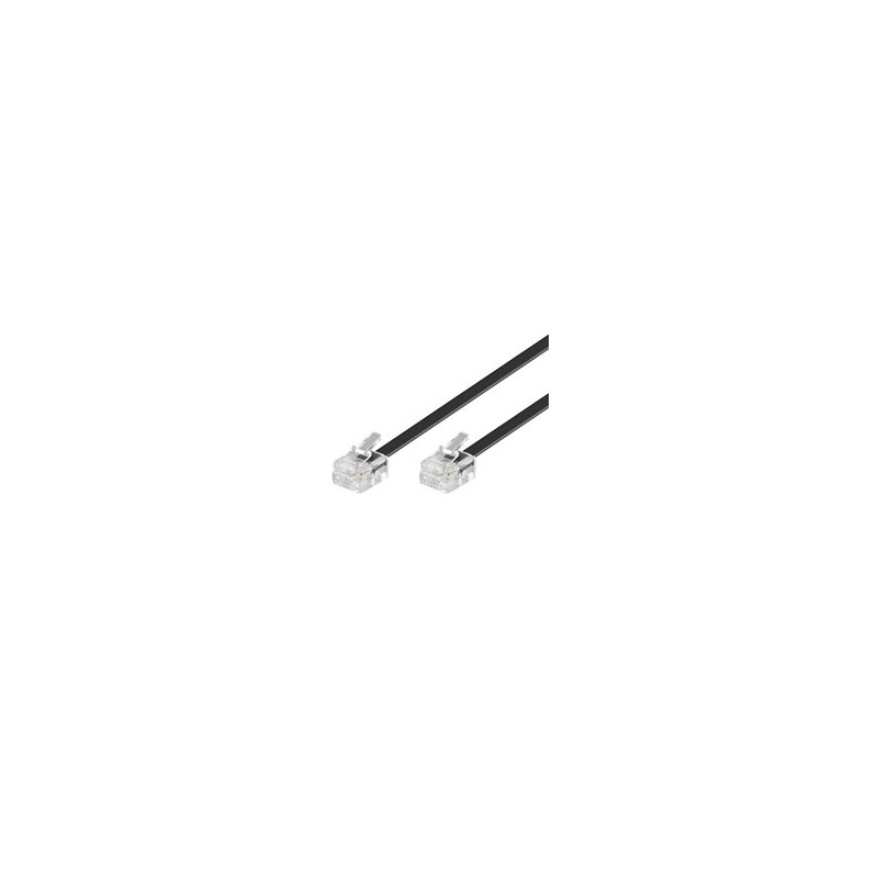 CABLE TELEFONO RJ11 3M NEGRO