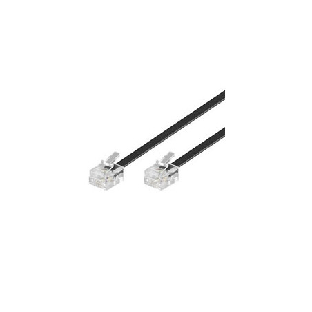 CABLE TELEFONO RJ11 3M NEGRO
