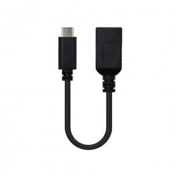 CABLE OTG USBA A USB TIPO C 31 NANOCABLE 15CM 15CM HEMBR