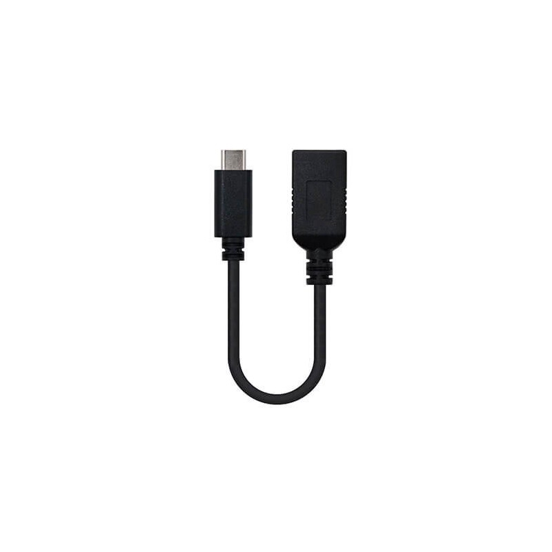 CABLE OTG USBA A USB TIPO C 31 NANOCABLE 15CM 15CM HEMBR