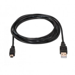 CABLE USBA A MINI USBB 20 AISENS 1M NEGRO