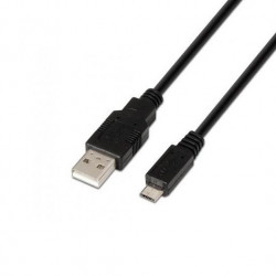 CABLE USBA A MICRO USBB 20 AISENS 08M NEGRO
