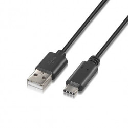 CABLE USBAM 20 A USB TIPO C M AISENS 1M NEGRO